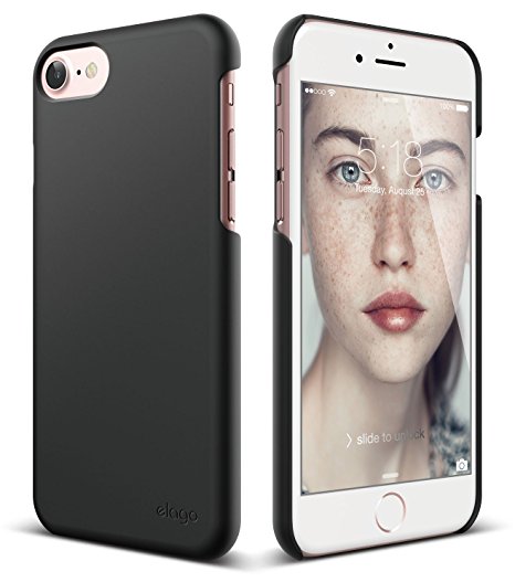 elago iPhone 7 case, [Slim Fit 2][Black] - [Light][Minimalistic][True Fit] – for iPhone 7