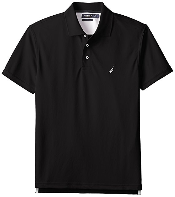 Nautica Men's Trim-Fit Solid Tech Pique Polo Shirt