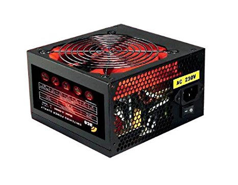 ACE 750W BR PSU with 12cm Red Fan and PFC - Black