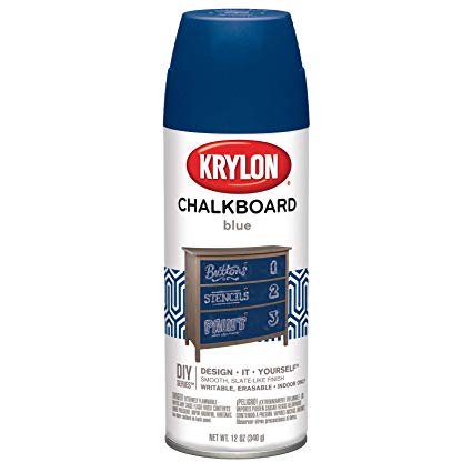 Krylon I01804007 Blue Chalkboard Paint, 12 Ounces