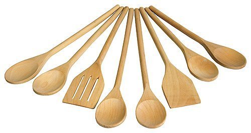 Mountain Woods Wooden Utensil Set, 8 Piece