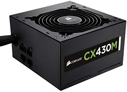 Corsair CX Series 430 Watt 80 Plus Bronze Certified Modular Power Supply (CP-9020058-NA)