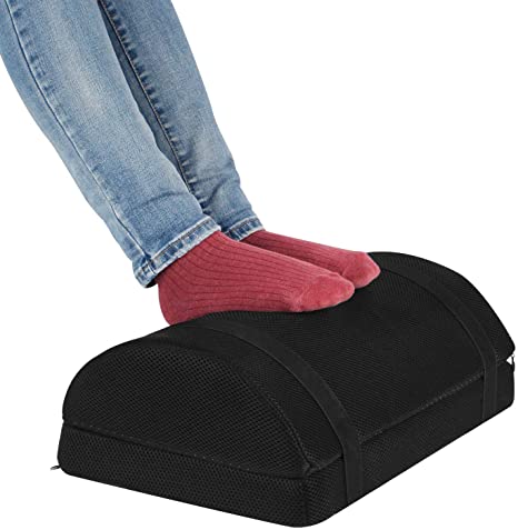 Ergonomic Foot Rest Under Desk, Non-Slip Sponge Cushion with Massage Granules, Home/Office/Travel Footrest for Relieving Knee Pain (Height Adjustable)
