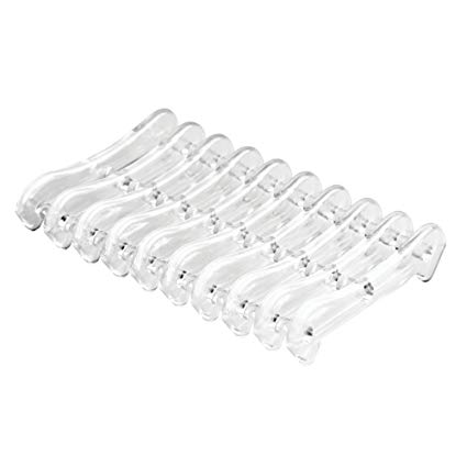 InterDesign Bar Soap Holder for Bathroom Shower, Plastic, Clear, 12-Piece