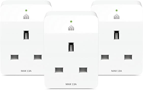 TP-LINK Kasa Mini Smart Plug, WiFi Outlet, Works with Amazon Alexa(Echo and Echo Dot), Google Home and Samsung SmartThings, Wireless Smart Socket (KP105P3), Certified for Humans Device