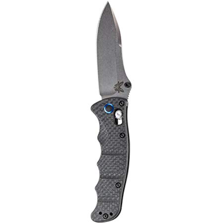 Benchmade Nakamura Axis 484-1 Knife, Drop-Point, Carbon Fiber Handle