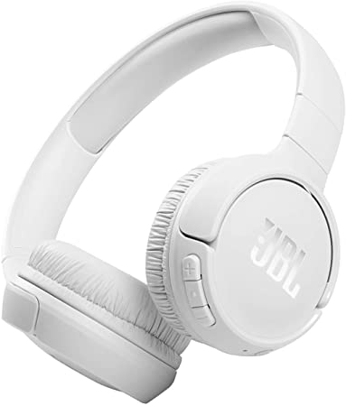 JBL Tune 510BT: Wireless On-Ear Headphones with Purebass Sound - White