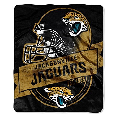 NFL Grand Stand Plush Raschel Throw