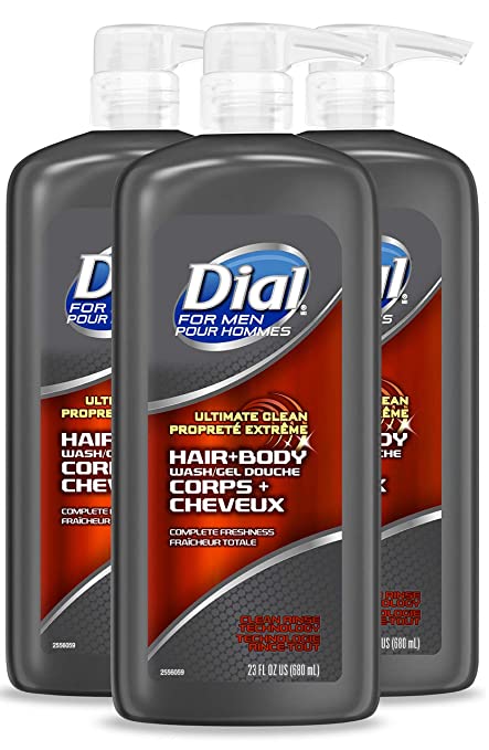 Dial for Men Body Wash, Ultimate Clean, 23 Ounce (Pack of 3)