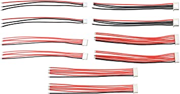 Apex RC Products JST-XH 2S/3S/4S/5S/6S Balance Plug W/Wire Lead - 2 Each #1085