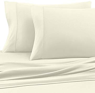 COOLEX Cooling Sheets - Ultra-Soft Bed Sheet Set - Moisture Wicking, Wrinkle Free, Pill Free, Fade and Stain Resistant (California King, Ecru)