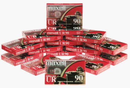 MAXELL NORMAL BIAS UR-90 (15-Pack) Standard Size Cassettes