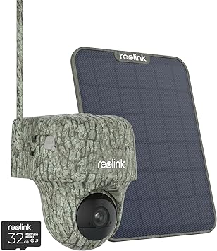 REOLINK 4K Cellular Trail Camera, 3G/4G LTE, 360° Full View, 4K Live Streaming & Playback on Phone, Animal Recognition, No-Glow IR, Smart Motion Activated, Solar Powered Game Camera, Go Ranger PT