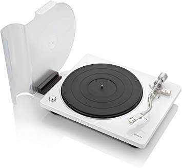 DENON DP-400 (White) Semi-Automatic Analog Turntable with Speed Auto Sensor | Specially Designed Curved Tonearm | Supports 33 1/3. 45, 78 RPM (Vintage) Speeds | Modern Looks, Superior Audio