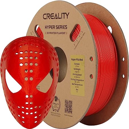 Creality PLA Filament Pro, Hyper PLA High Speed 3D Printer Filament, 1.75mm Red Printing Filament, 1kg(2.2lbs)/Spool, Dimensional Accuracy ±0.03mm. Fit Most FDM Printer