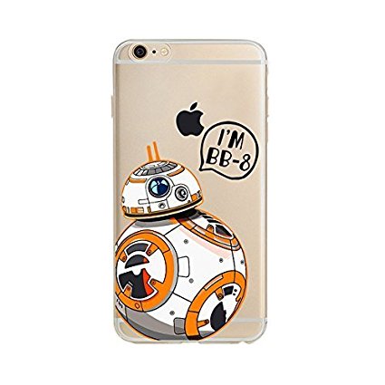 New iPhone 6 6s Case (4.7”), R2D2, Soft Plastic TPU Clear Case Cover for iPhone (STAR WARS STYLE #2, iPhone6 6S (4.7))