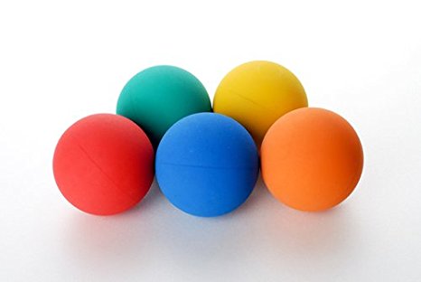 Colorful Super Bouncy Rubber Dog Fetch Ball 5 colors/pack