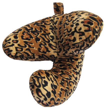 J Pillow Travel Pillow - Head, Chin and Neck Support (Leopard Print)