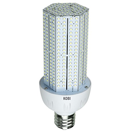 Kobi Electric K3N4 40-watt (150-Watt HID) 277v Corn Light LED 6000K Cool White High Lumen HID replacement, Non-Dimmable