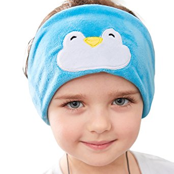 Kids Headphones - Easy Adjustable Kids costume Headband SILKY Headphones for Children, Perfect for Travel and Home - Penguin