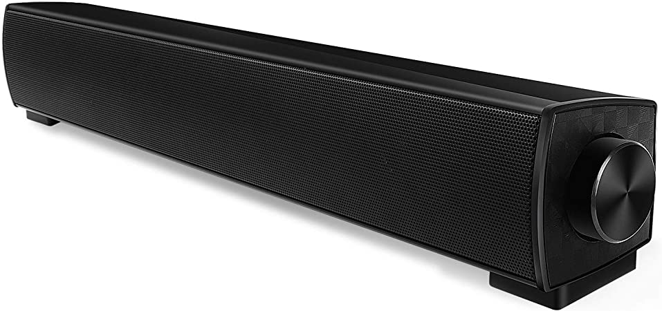 Computer Speaker, PC Wired Desktop Soundbar USB Powered Stereo Mini Sound Bar for Desktop Laptop PC