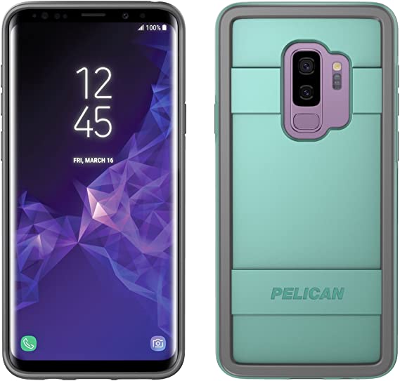 Samsung Galaxy S9  Case - Pelican Protector Case for Samsung Galaxy S9  (Aqua/Grey)