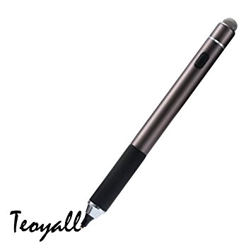 Active Stylus Pen, TEOYALL Rechargeable 1.8mm Fine Point Copper Tip Capacitive Digital Stylus Pen for iPhone, iPad 2018, iPad pro, Samsung, Tablets, Android and other Capacitive Touch Screen Devices
