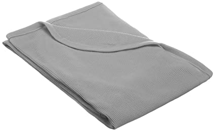 TL Care 100% Natural Cotton Swaddle/Thermal Blanket, Grey, Soft Breathable, for Boys & Girls