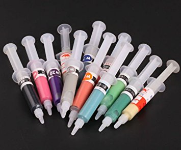 ZFE 12Pcs mix Polishing Lapping Grinding Paste Compound Syringes