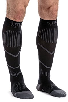 MavaSports Compression Socks for Running, Jogging, Cross Training, Workouts, Basketball, Hiking, Tennis, Cycling -Ankle, Calf and Leg Support Recovery & Relief