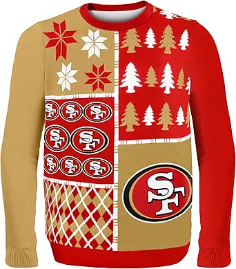 FOCO Men's NFL Busy Block Ugly Sweater