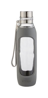 Contigo Water Bottle Purity Gray 20 oz. Glass-Mfg# 70506 - Sold As 2 Units