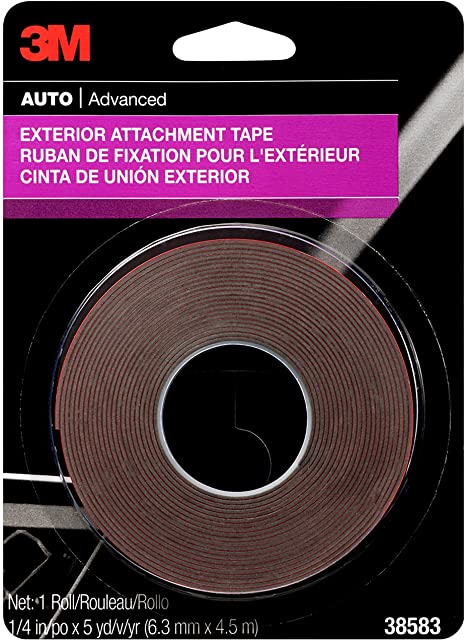 3M Exterior Attachment Tape, 38583, 1/4 IN X 15 ft