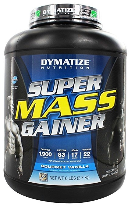 Super Mass Gainer - Rapid Recovery & Maximum Growth Formula Gourmet Vanilla 6 lbs