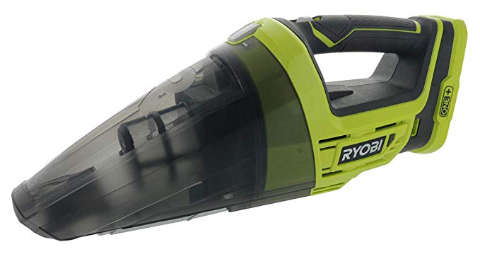 Ryobi P7131 One  18V Lithium Ion Battery Powered Cordless Dry Debris Hand Vacuum with Crevice Tool (Batteries Not Included / Power Tool Only)