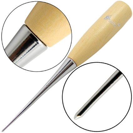 Shells Most Safe Wooden Stainless Steel Multiuse Exquisite Punching Awl Needle Tapered Tailor's Awl For DIY Craft