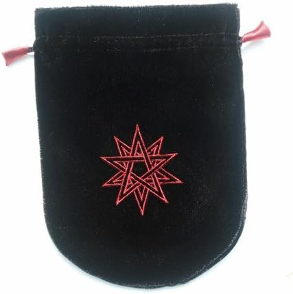 Black Velvet Double Pentagram Tarot/Rune Bag