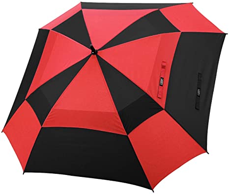 G4Free Extra Large Golf Umbrella 62/68 Inch Vented Square Umbrella Windproof Auto Open Double Canopy Oversized Stick Umbrella