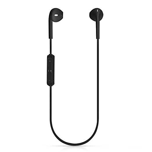 Bluetooth Earphones, S7 SEVEN Wireless Stereo Bluetooth 4.1 Headset Sports Earbuds Built-in MIC for iPhone 7 Plus Samsung LG(Black)