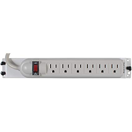 Channel Vision C-0702 6 Outlet Surge Protector Power Strips