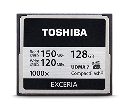 Toshiba 128GB EXCERIA 1000x Compact Flash Memory Card (PFC128U-1EXS)