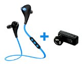Bluetooth Headphones And Headset For Running by Rumix Noise Cancelling Sweatproof Wireless Earphones with Mic For iPhone and Android V41 For Easy Set Up And Comfortable Fit Includes A Free Gift Of A Bluetooth Earpiece Buy Now