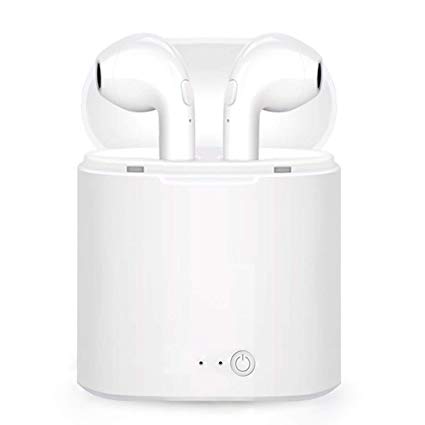 Bluetooth Earbuds Bluetooth Headphones Wireless Earbuds Bluetooth On-Ear Headphone Bluetooth Headset with Charging Case for Bluetooth Devices (White)