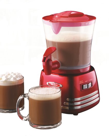 Nostalgia HCM700RETRORED Retro Series 32-Ounce Hot Chocolate Maker with Easy-Pour Spigot