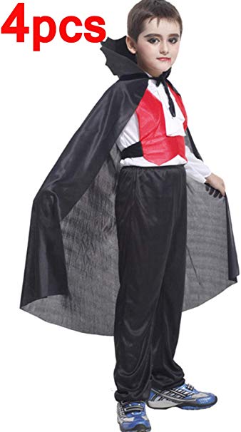 Halloween Vampire Costumes for Kids and Boys Classic Dracula Dress Up Halloween Child Costume Prince of Darkness