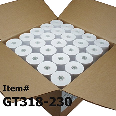 Gorilla Supply (50) 3-1/8 x 230' Thermal Paper Rolls TM-T88 T-20 T-90 Bixolon SRP-350 370