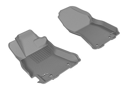 3D MAXpider Front Row Custom Fit Floor Mat for Select Subaru Legacy/Outback Models - Kagu Rubber (Gray)