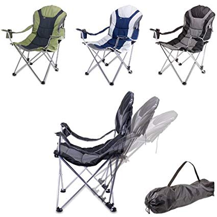 ONIVA - a Picnic Time Brand Portable Reclining Camp Chair, Navy