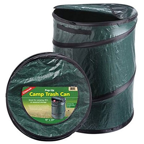 Coghlans 1219 Camping Trash Can, Spring-Loaded Pop-Up, 19 x 24-In.