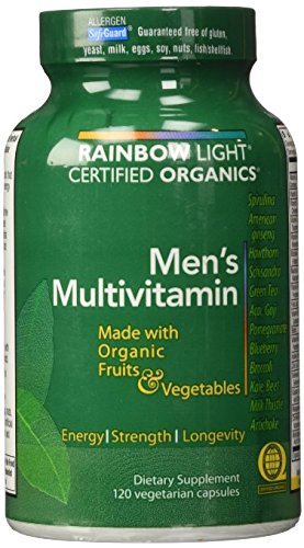 Rainbow Light Mens One Multivitamin 120 Count Organic